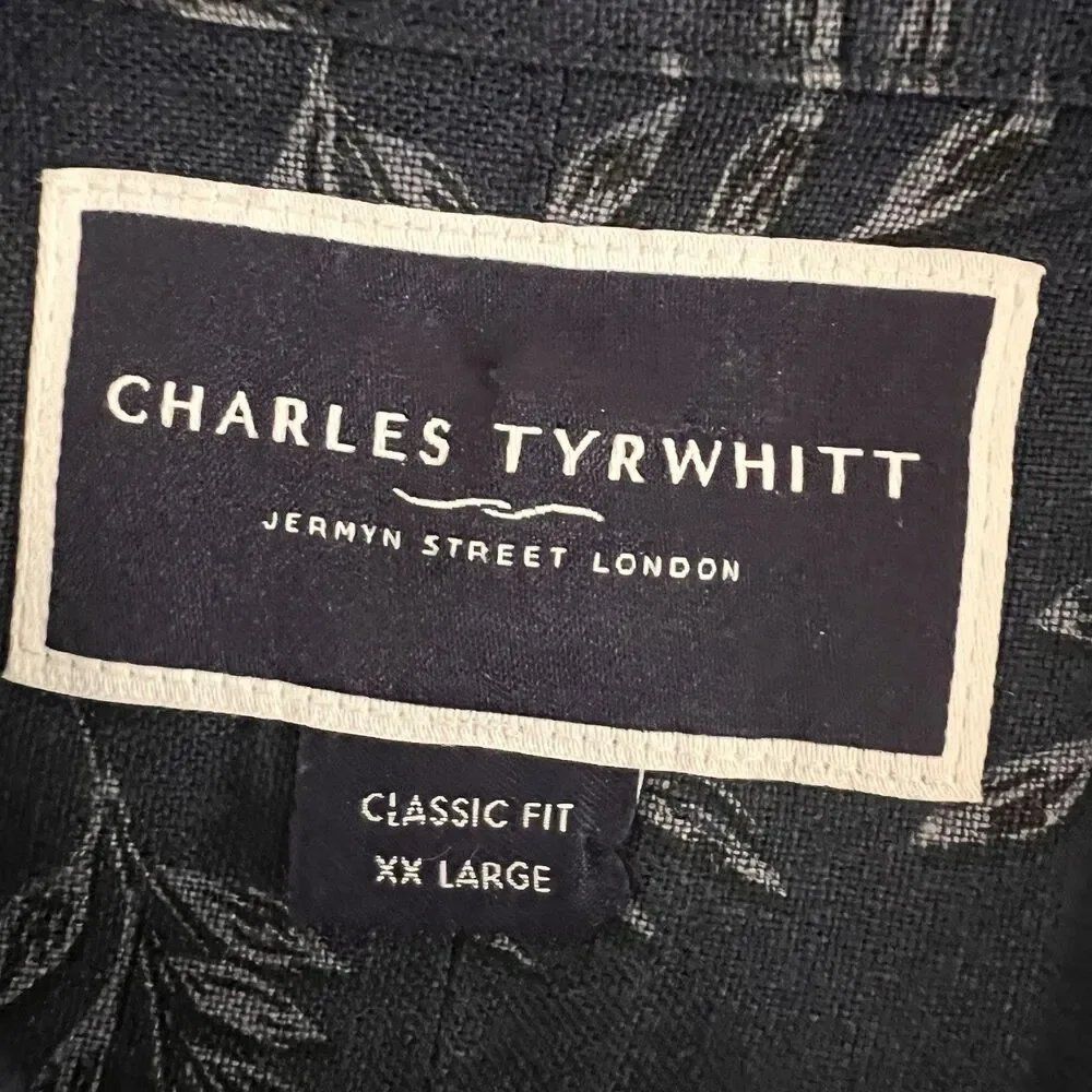 charles tyrwhitt Men’s Shirt XXL  100% Linen - Picture 3 of 5